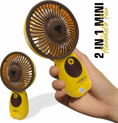 Pick Ur Needs Portable Fan For Outdoor Usage Mini Hand Fan / Pocket Fan / Outdoor Use Fan Mini Pocket Rechargeable Fan With USB Charge Support Rechargeable Battery Mini Rechargeable Fan(Yellow)