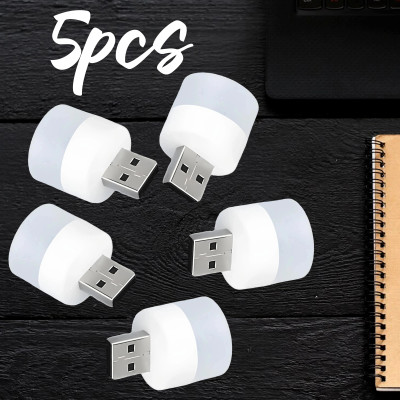 Natation USB LED Night Lamp Set - Portable, Plug-in, Multi-Purpose (White, 5-Pack) USB LED Night Lamp Set - Portable, Plug-in, Multi-Purpose (White, 5-Pack) Led Light(White)