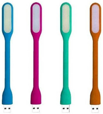 SANDYTEC SET OF 4 Portable USB Led Flexible Lamp 5V 1.2W USB Led Light(Multicolor)
