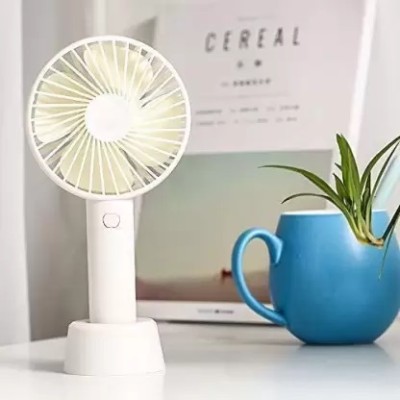 ArtiClarity Mini Portable Handheld Electric USB Outdoor Fan 3 Speed Rechargeable Fan(Multicolor)