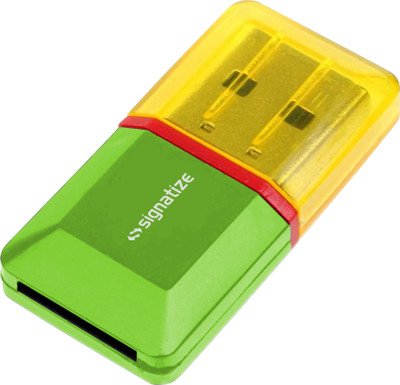 SIGNATIZE SZ-9043 USB Super Speed Multi Function MEMORY Card Reader Card Reader(Green)