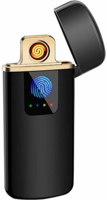 RSS ENTERPRISES Touch Sensor USB Rechargeable Ultra Thin Cigarette Lighter (Black) Touch Sensor USB Rechargeable Ultra Thin Cigarette Lighter (Black) Cigarette Lighter(Black)