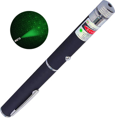 WRADER Portable Cell Operated Powerful Laser Pointer Light Green Laser Light for Playing and Fun for Kids and Teenagers Night Laser Light Led Light(Black)