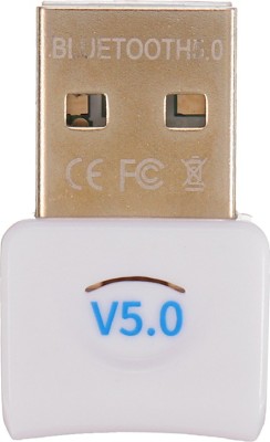 R3 GERMAN USB Bluetooth Dongle V5.0 for Home Office Supports Windows 11/10/8.1/7 USB Bluetooth Receiver Dongle V 5.0 Bluetooth(White)