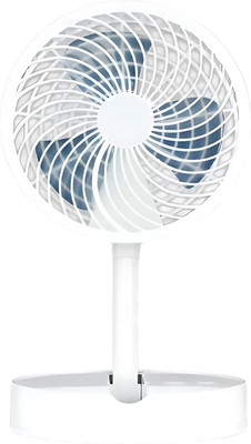 Lipzie Portable Rechargeable Table Fan with LED Multi-Functional Adjustable Height, Compact and Lightweight USB Fan(Multicolor)
