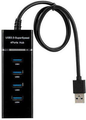 TERABYTE USB HUB 3.0 4 Port USB 4 Port USB HUB SuperSpeed 3.0 Portable Mini-Hub USB Hub(Black)