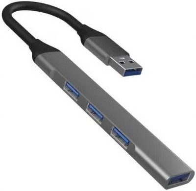 Ranz USB Hub 4 Port 3.0 (Giant Metal) USB Hub 4 Port 3.0 (Giant Metal) USB Hub(GRAY)