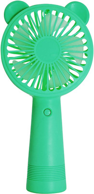 BeFunky Handheld USB Rechargeable Fan Portable USB Fan Mini 3 Speeds, 4 Hours. Bear Ear Design USB Fan(Blue)