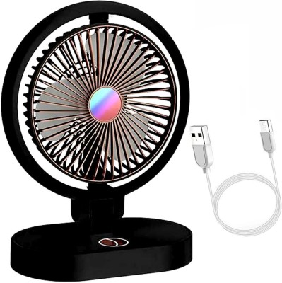 SPERO Portable Cooling Fan Speed Adjustable with Rotatable Head Electric Fan USB Fan, USB Desk Fan Table Fan with Strong Airflow & Quiet Operation 3 Speeds USB Fan(Multicolor)