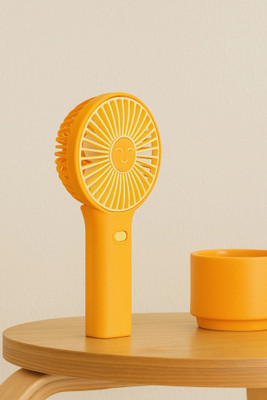 MM telecom Premium Quality 3 Speed Rechargeable Portable Mini Fan with stand and cable USB Rechargeable Fan 21 Rechargeable Fan(Orange)