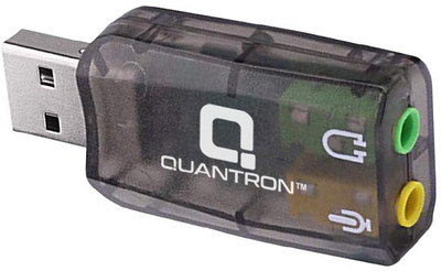 Quantron QSC-260 USB Sound Card QSC-260 USB Sound Card Sound Card(Black, Blue)