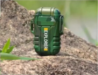 ASTOUND Flameless Windproof Waterproof Mini Portable Lighter AEL-17 Cigarette Lighter(Green)