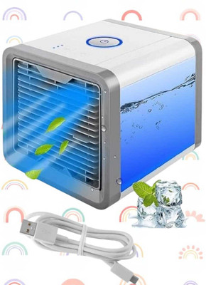 KRITAM room cooling mini cooler air cooler Portable air conditioner for home office room cooling mini cooler air cooler Portable air for home office USB Air Cooler(Multicolor)