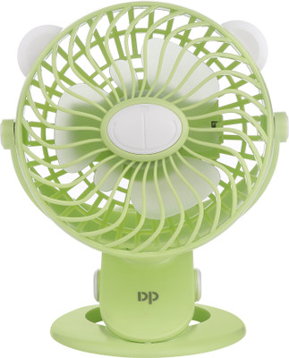 Dp Dp 7608- RECHARGEABLE PORTABLE USB FAN 2000mAh Battery 7608 USB Fan(Green)