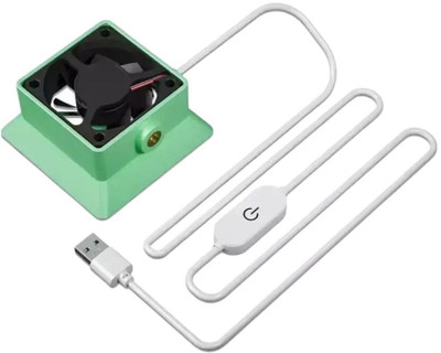 BABA TOOLS Brushless Motor Ultra Fast Motherboard Cooling Fan BABA F01 Fast Cooling Fan Powerful Brushless Motor Ultra Fast Fan USB Fan(Green)