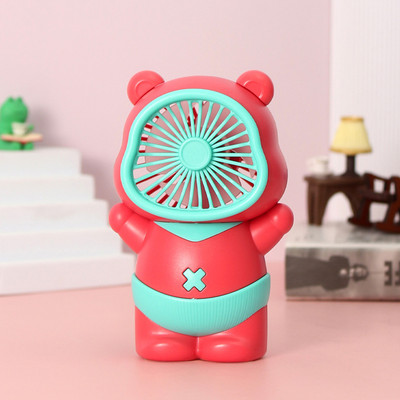 Spiaty Cute Cartoon Pet Rechargeable Handheld Mini USB Fan UFAN007 USB Fan(Red)