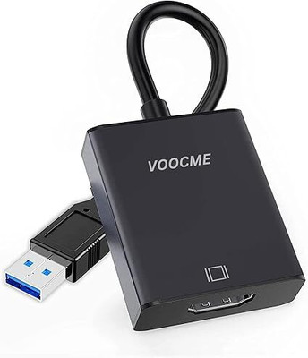 RuhZa SW-85065 USB 3.0/2.0 to HDMI 1080P Video Graphics Cable Converter HDMI Connector(Black)