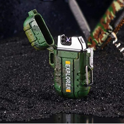 ASTOUND USB Rechargeable Portable Plasma Arc Flameless Lighter AEL-01 Cigarette Lighter(Green)