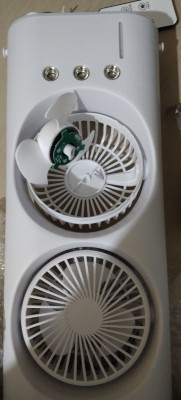 4uonly Double Ended Mist Spray Fan USB Mini Desktop with Water swq1 Double Ended Mist Spray Fan USB Mini Desktop with Water nml1 USB Fan(Multicolor)