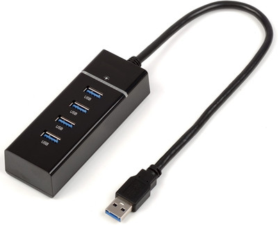 ENMORA USB HUB 3.0 High-Speed 4Port USB Hub True USB Hub for CXD4 USB HUB 3.0 High-Speed 4Port USB Hub True USB Hub for BGT4 USB Hub(Black)