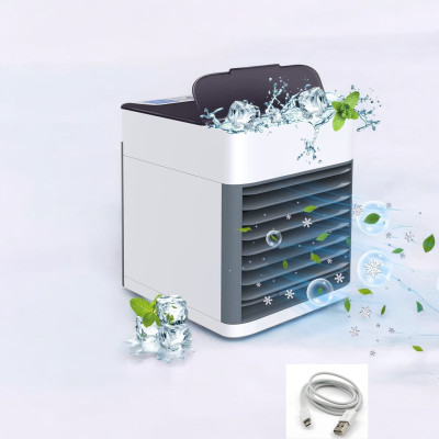 KRITAM Air-Cooler-Fan-Mini-Cooler-for-Home-with-3-Speed-Mode-with-Water Air-Cooler-Mini-Cooler-for-Home-with-3-Speed-Mode-with-Water USB Air Cooler(White)