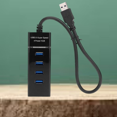 GUGGU USB Hub 4 IN 1 Multiport Adapter with 5000 MBPS Data Transfer Speed for PC S491 USB Hub 4 IN 1 Multiport Adapter with 5000 MBPS Data Transfer Speed for PC G491 USB Hub(Black)