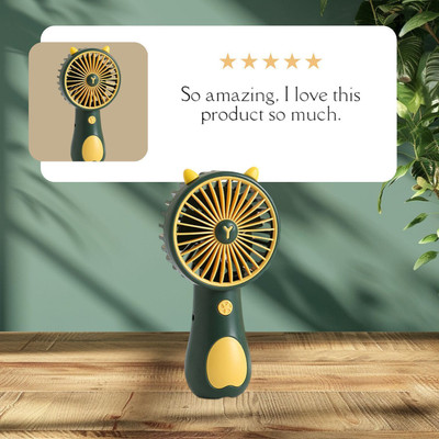 Felinar Rechargeable Mini Cute Handheld USB Fan(Green)