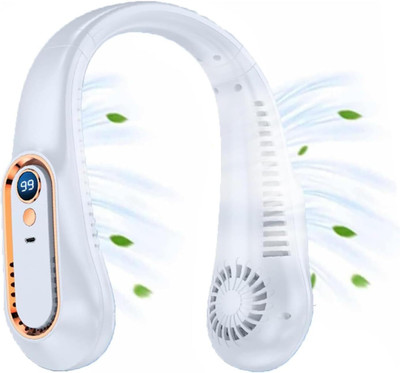 Vozica Powerful LED Light Mini Hand USB Fan(NEW-WHITE)