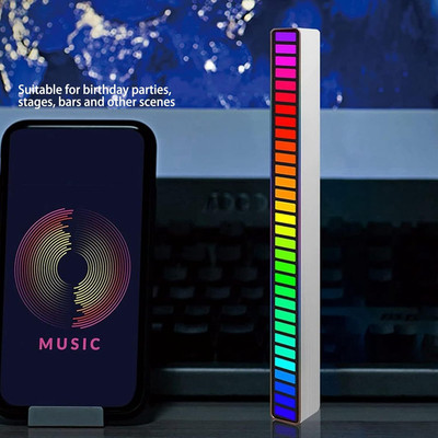 Xydrozen Music Level Indicator LED Ambient Light Bar Smart Sensor Light