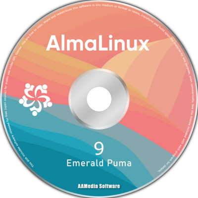 TekyMeky AlmaLinux 9 Desktop 64bit Live Bootable CD DVD Linux Operating System(1, 1 PC)
