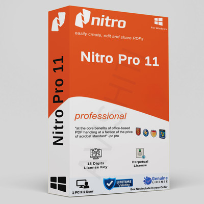 avisoft Nitro PDF Pro 11 | Latest 2024 Edition | PDF Editor & All PDF Solutions |(Lifetime Validity | Compatible For Windows |, 1 PC)