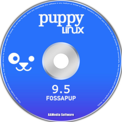 TekyMeky Puppy Linux FossaPup 9.5 64bit Live Bootable CD Rom Linux Operating System(1, 1 PC)
