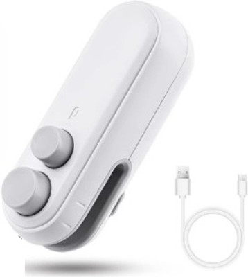 SnopShoppe Portable Mini Sealing Machine 2 in 1 USB Rechargeable SM15 Manual Vacuum Bag Sealer