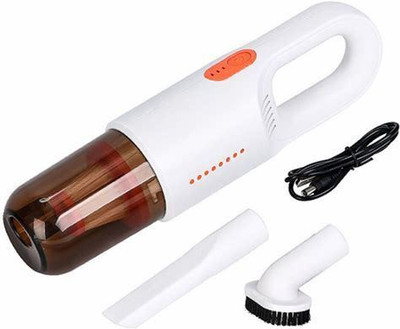 Keekos 12V High Power Wet&Dry Portable Handheld Car Vacuum Cleaner with 4.5M Power Cord Car Vacuum Cleaner with 2 in 1 Mopping and Vacuum(White, Orange)
