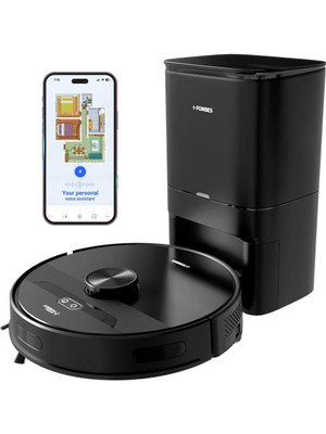 EUREKA FORBES SMARTCLEAN with AUTO BIN Robotic Floor Cleaner (WiFi Connectivity)(Black)