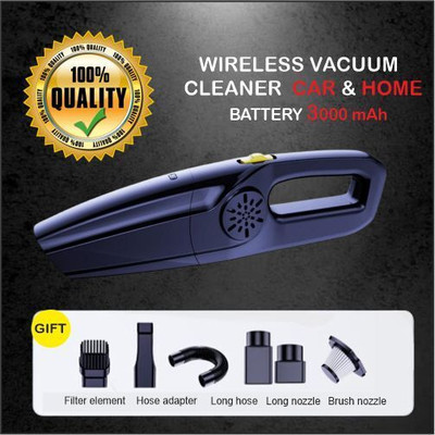 EVETIS Home/Car Wireless Vacuum Cleaner Wet/Dry Dual Use Vacuum Cleaner.EV-194 Cordless Vacuum Cleaner(Black)