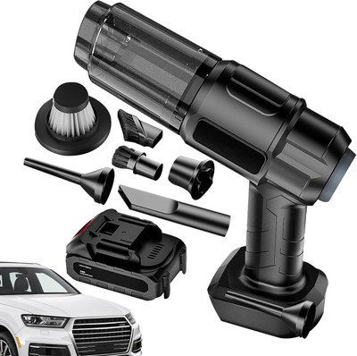 Xydrozen Car & Pet Car Vacuum with Batteries Cordless Vacuum Cleaner with Anti-Bacterial Cleaning, Reusable Dust Bag(Black)