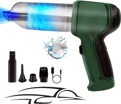 PAGALY 2IN1 Mini Wireless Handheld Vacuum With Air Blowing For Car,Office,Home Car Vacuum Cleaner(Green)