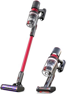 AGARO Supreme Cordless Stick Vacuum Cleaner, Red, Cordless Vacuum Cleaner