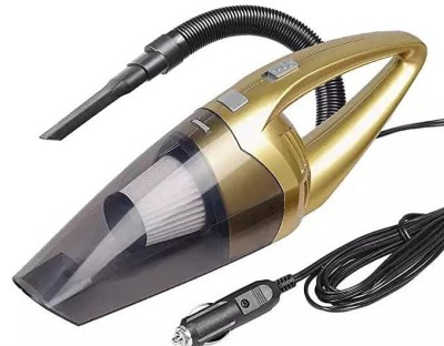 Sasimo Portable Ultra Car-Vacuum Cleaner Powerful Suction with Anti-Bacterial Cleaning Car Vacuum Cleaner with 2 in 1 Mopping and Vacuum, Anti-Bacterial Cleaning, Reusable Dust Bag(Gold)