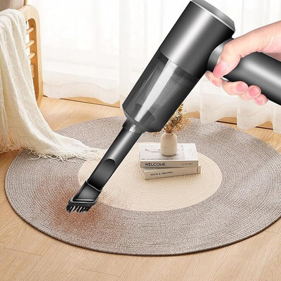 Minro Safe (AS-228) 3in1 Vaccum Cleaner/Dust Collection 1 Handheld Wireless car Cleaner_A09 Car Vacuum Cleaner with 2 in 1 Mopping and Vacuum(Black/Grey)
