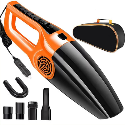 credicus Powerful PRO PLUS Vacuum Cleaner with High Suction Power, Portable, Multipurpose Car Vacuum Cleaner with 2 in 1 Mopping and Vacuum, Anti-Bacterial Cleaning(Black x Orange)