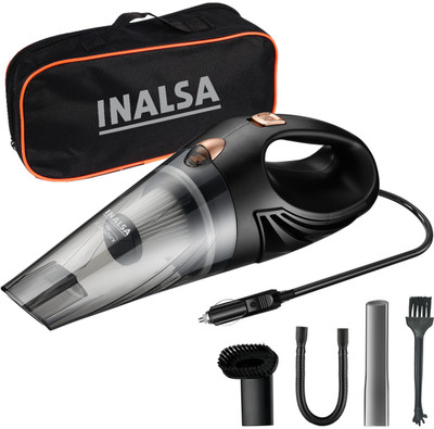 Inalsa CarWorx Hand-held Vacuum Cleaner with 2 in 1 Mopping and Vacuum(Black)