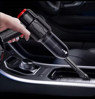 Xydrozen 3-in-1 High Power Car Vacuum Cleaner Traveling, Camping Cordless Vacuum Cleaner with Anti-Bacterial Cleaning, Reusable Dust Bag(Black)