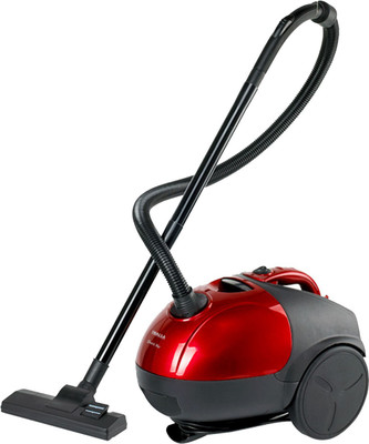 Inalsa QuickVac Bagless Dry Vacuum Cleaner with Reusable Dust Bag(Red, Black)