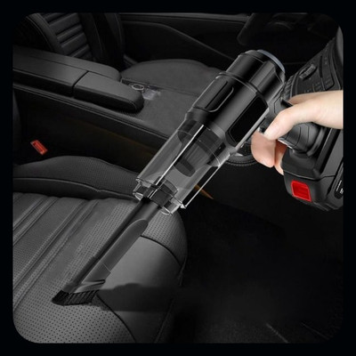 Xydrozen Ultra-Powerful Cordless Car Vacuum Cleaner-VC47 Cordless Vacuum Cleaner with Anti-Bacterial Cleaning, Reusable Dust Bag(Black)