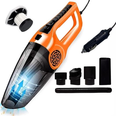 DEESSE 12V 5.5KPA High Power Wet & Dry Portable Handheld Car Vacuum Cleaner Car Vacuum Cleaner(ORANGEAA)