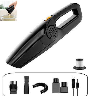 Arrom WIRELESS Vacuum Cleaner with Great Suction for Car, Office, Home, Rechargeable Car Vacuum Cleaner with Anti-Bacterial Cleaning, 2 in 1 Mopping and Vacuum(Black)