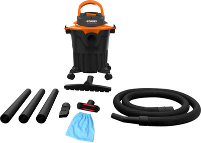 EUREKA FORBES ZEAL Wet & Dry Vacuum Cleaner with Reusable Dust Bag(Black, Orange)