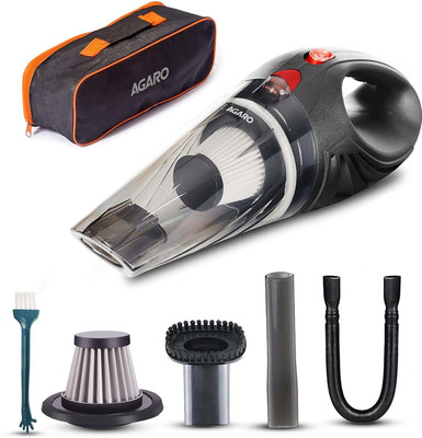 AGARO CV1077, Portable, Handheld,12V DC /106W, 4.5KPA Power Socket, 14.7ft Long Cord Car Vacuum Cleaner(Black)